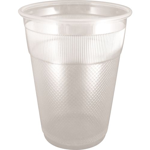 Vaso para Bebidas Frías de Plástico Translúcido, Sin Envoltura, 9 oz